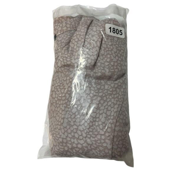 Adrianna Papell Top Womens M V Neck Long Sleeve Geometric Twisted Hem Light Pink - Picture 12 of 12